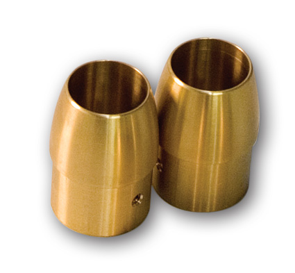 1.75" BRASS TAPPERED TIPS
