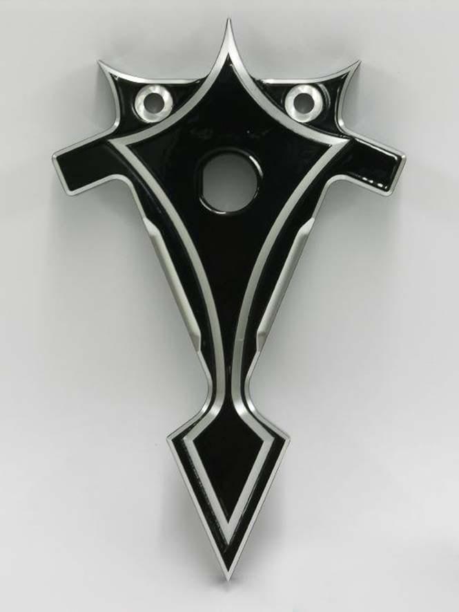 BLK.DUAL COIL BRKT W/KEY HOLE 190mm, H-H:2"