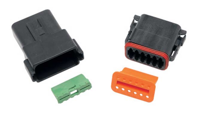 12 WIRE RECPTLE HOUSING BLK