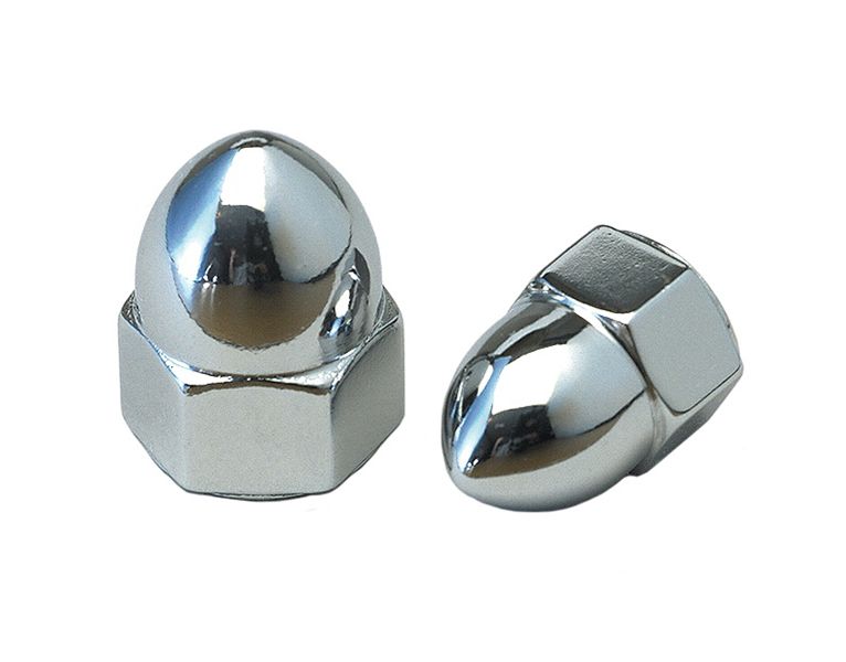 CHR.ACORN NUTS 3/8-16 2PK