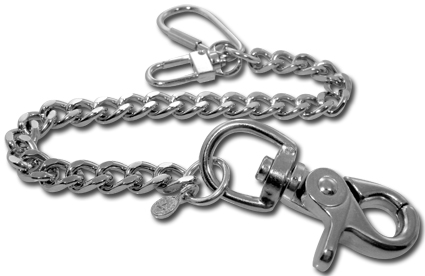 "SQUARE LEASH WALLET CHAIN 8"