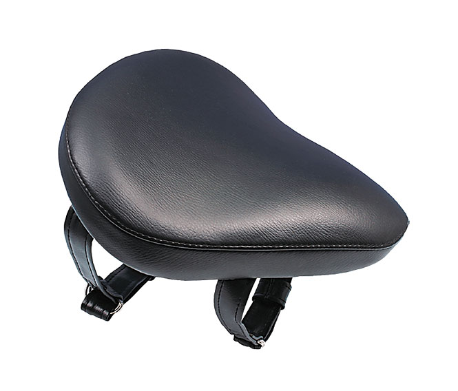 Zabuton Pad, Synthetic Leather, Belt Lenght Front 650mm Rear 850mm, Black