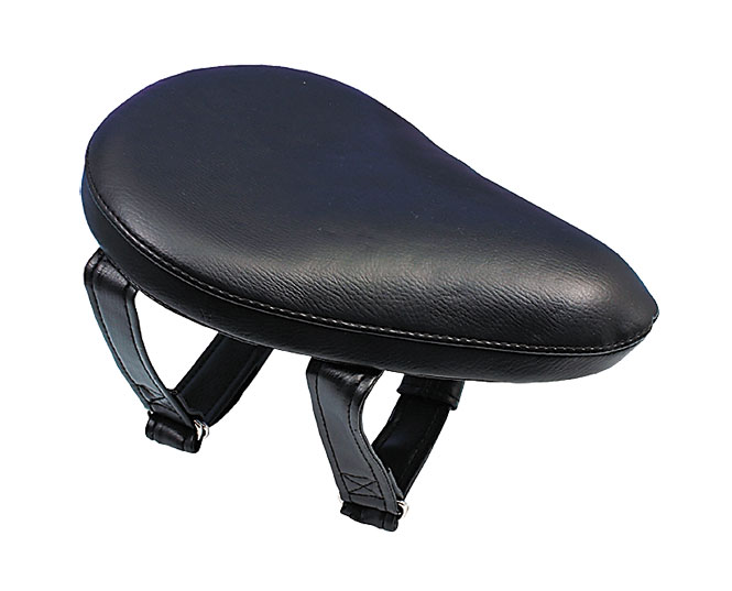 Zabuton Pad, Synthetic Leather, Belt Lenght Front 650mm Rear 800mm, Black