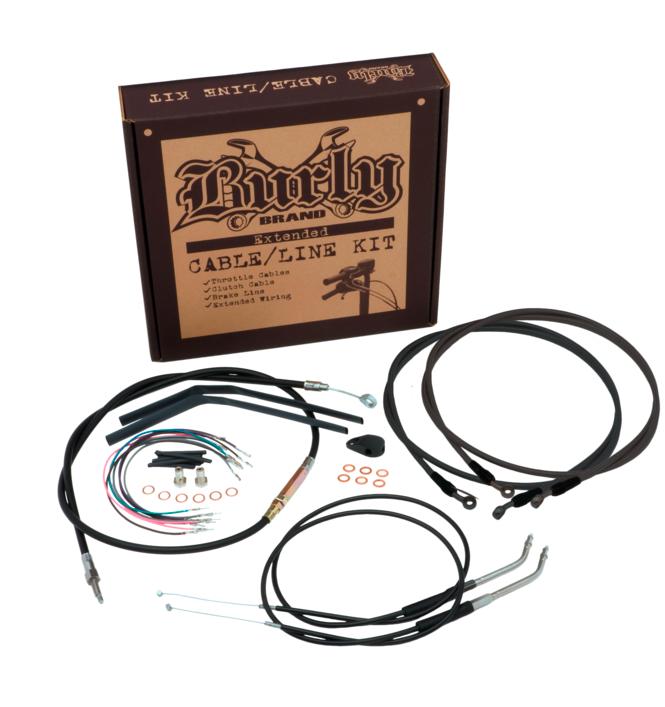 18" Gorilla Bar Cable Kit Black Vinyl ABS