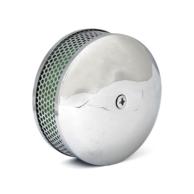 6" round air cleaner housing for Linkert. Mesh screen