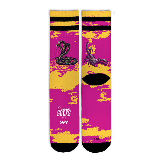American Socks Signature Predators, double black striped