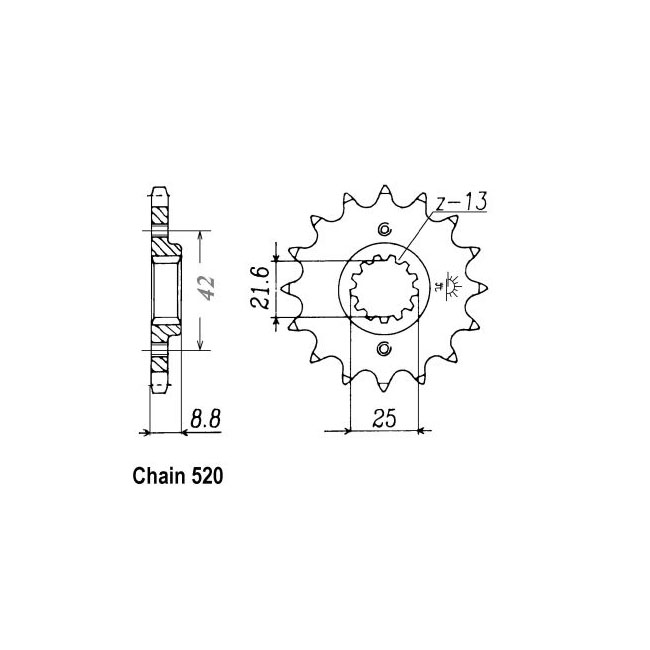 JT Front Sprocket 516.14