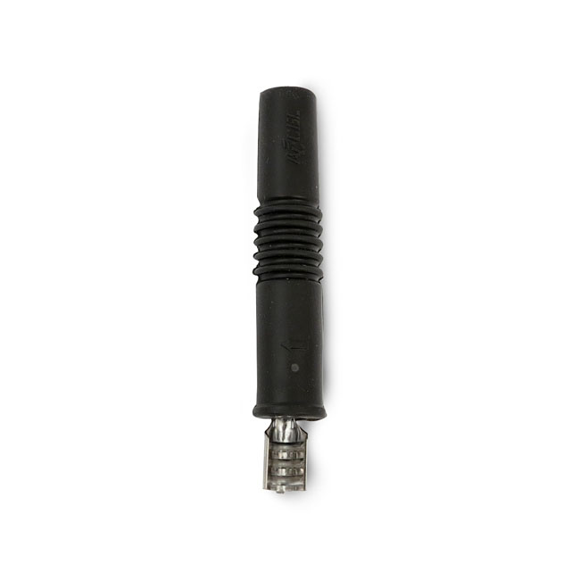 Accel, 8.8mm spark plug boot & terminal. vari-angle, black