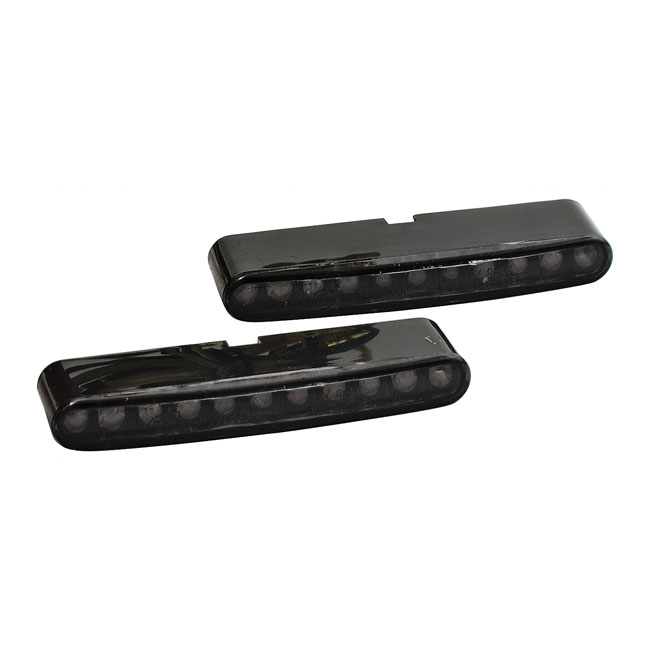 'Stripe' LED turn signals. Smoke lens