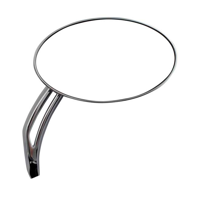 'Oval Vithar' mirror set. Chrome